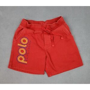 Polo‎ Ralph Lauren Sweat Shorts Boys 5 Red Lightweight Outdoor Drawstring Baggy